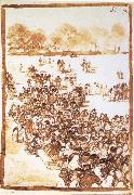 Francisco Goya Crowd in a Park oil painting artist